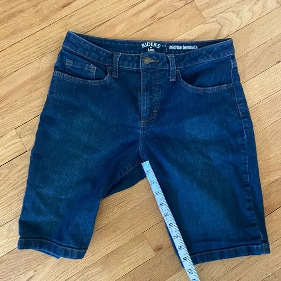 Lee Midrise Bermuda Denim Shorts - Picture 4 of 6